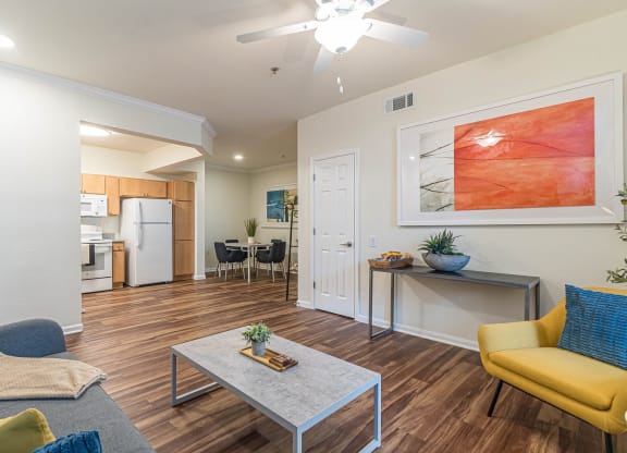 Living Room With Kitchen at Capitol Crossing, Austin, 78744
