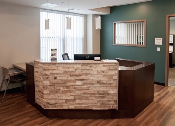 Leasing Desk at The Cavanagh 55+ Apartments, Crystal