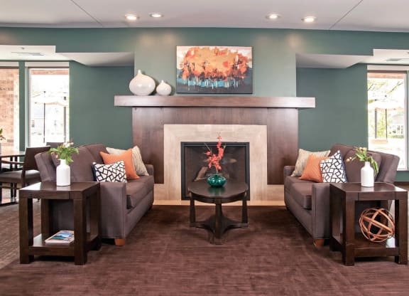 Resident Lounge at The Cavanagh 55+ Apartments, Crystal, MN 55429