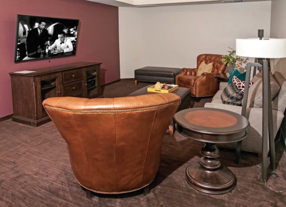 TV Room at The Cavanagh 55+ Apartments, Minnesota, 55429