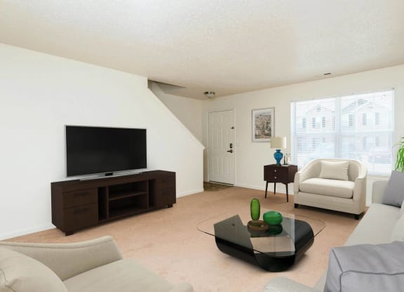 Living Room Interior at The Bluffs at Cherry Hills, Nebraska, 68122