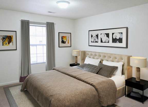 Cortland Estates_Model Apartment Bedroom