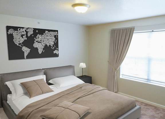 Cortland Estates_Model Apartment Bedroom