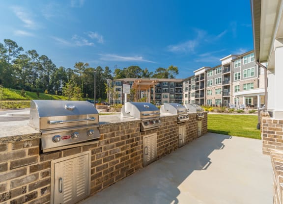 Grilling Area at Covington Crossings 55+ Senior Living, Georgia, 30014