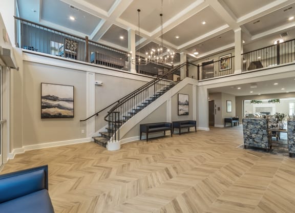 Lobby area at Covington Crossings 55+ Senior Living, Covington, Georgia