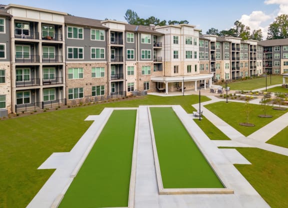 Courtyard way at Covington Crossings 55+ Senior Living, Georgia, 30014