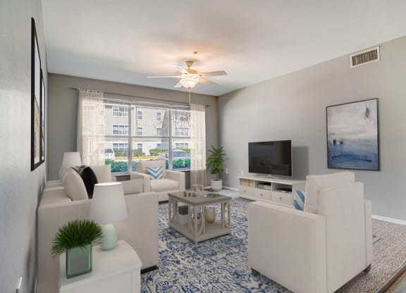 Dominium-Crossings at Cape Coral-Virtually Staged Living Room