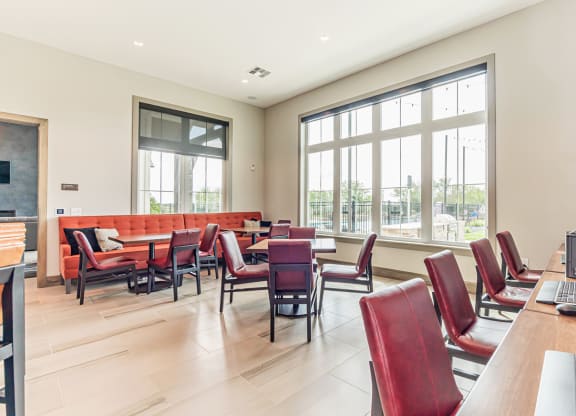 Dominium-Crossroad Commons-Resident Cafe at Crossroad Commons, Manor Texas