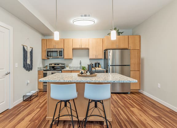 Dominium-Crossroad Commons-Kitchen at Crossroad Commons, Manor Texas