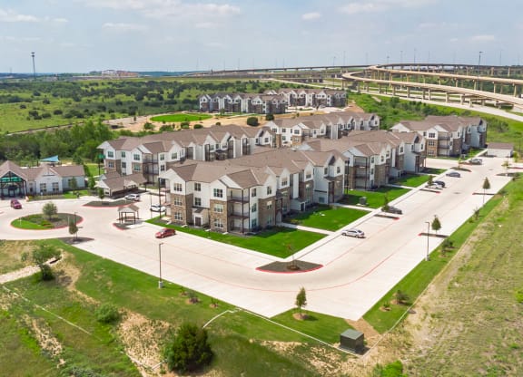 Dominium-Crossroad Commons-Aerial at Crossroad Commons, Manor Texas