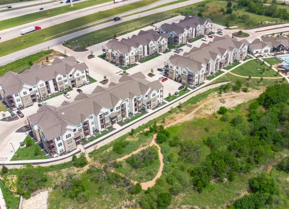 Dominium-Crossroad Commons-Aerial at Crossroad Commons, Manor, TX