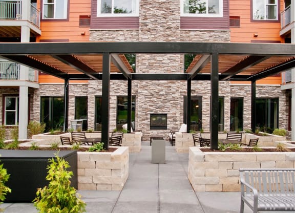 Patio at The Grainwood Senior Apartments, Prior Lake