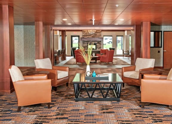 Lobby Lounge at The Grainwood Senior Apartments, Prior Lake Minnesota