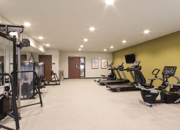 Fitness Area at Haven at Congaree Pointe 55+ Apartments, South Carolina, 29209