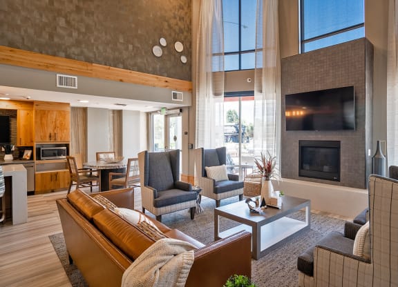 Community Room at Heritage at Church Ranch 55+ Apartments, Colorado, 80021