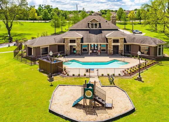 Pool view at Highland Hills, Texas