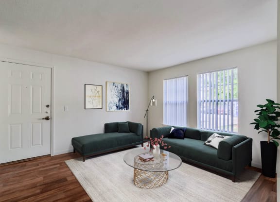 Classic Living Room at Lakecrest Village, Houston Texas