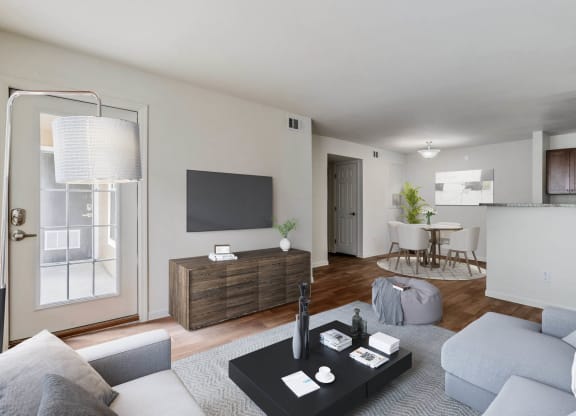 Living Room at Lakecrest Village, Texas, 77078