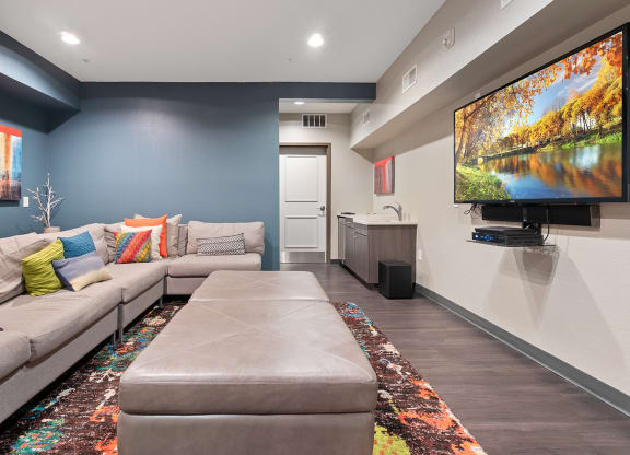 Theater Room  at The Landings at Silver Lake Village, St. Anthony, MN 55421 
