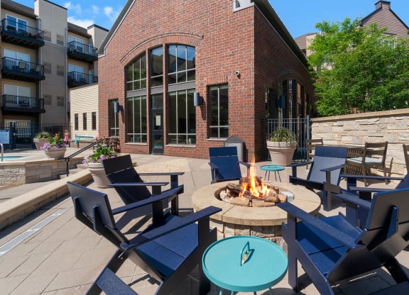 Fire Pit at The Landings at Silver Lake Village, St. Anthony 