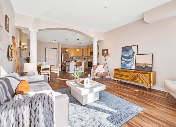 Living Area at The Landings at Silver Lake Village, St. Anthony, MN 55421 