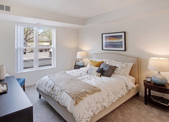 Bedroom Interior at Landings of Lexington, Minnesota, 55014