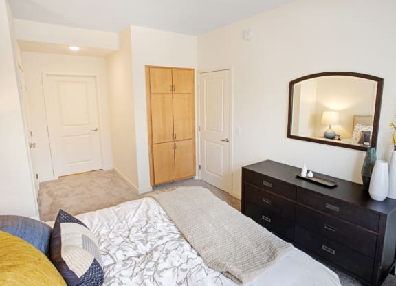 Bedroom With Closet at Landings of Lexington, Lexington