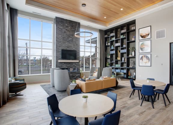 Clubroom With TV at Landings of Lexington, Lexington