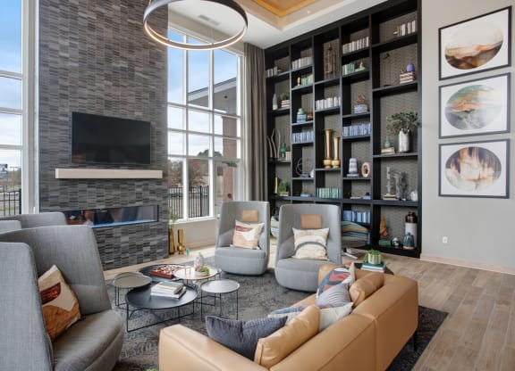 Community Room With TV at Landings of Lexington, Lexington Minnesota