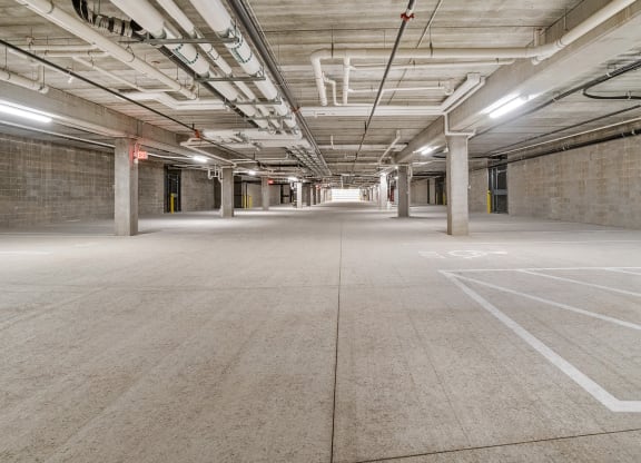 Underground Parking at Legacy Commons at Signal Hills 55+ Apartments, West St. Paul, 55118