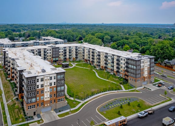 Aerial Exterior View at Legacy Commons at Signal Hills 55+ Apartments, West St. Paul, MN, 55118