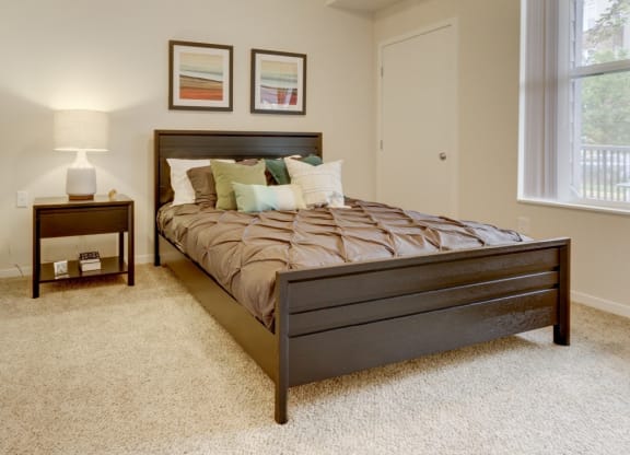 Bedroom at The Legends at Silver Lake Village 55+ Apartments, St. Anthony, MN