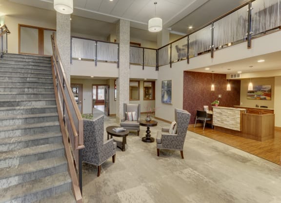 Community Room at The Legends at Silver Lake Village 55+ Apartments, St. Anthony, MN