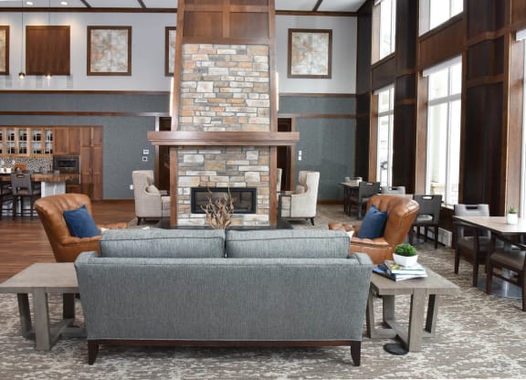 Community Room at The Legends of Cottage Grove 55+ Apartments, Cottage Grove, MN 55016