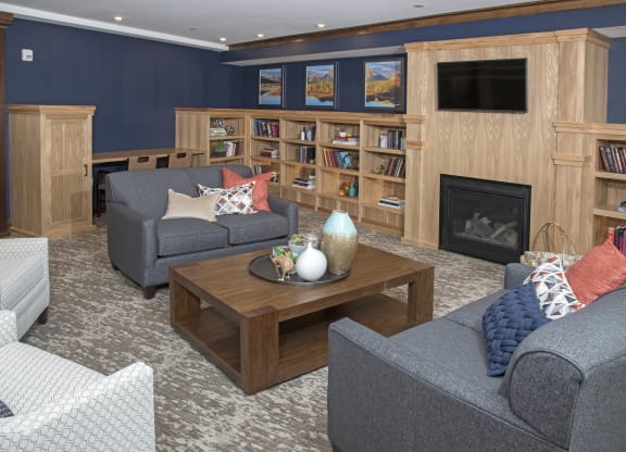 Library at The Legends of Cottage Grove 55+ Apartments, Cottage Grove, 55016