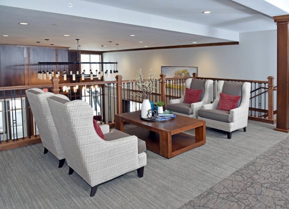 Lounge at The Legends of Cottage Grove 55+ Apartments, Minnesota