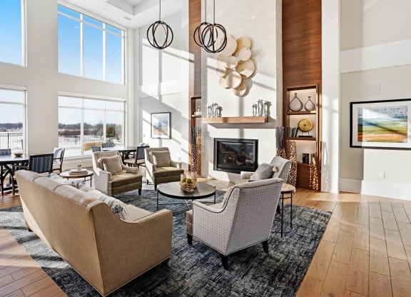 Lounge Area at The Legends of Blaine 55+, Blaine, MN 55449