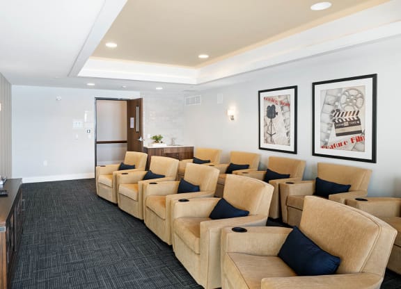 Theater Room at The Legends of Blaine 55+, Blaine Minnesota