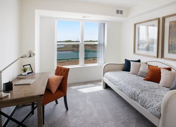 Bedroom And Work Desk at The Legends of Blaine 55+, Blaine, 55449