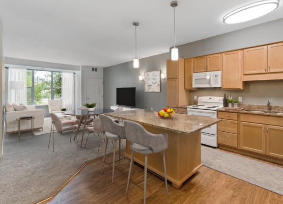 Elegant Dining Room at The Legends of Columbia Heights 55+ Living, Columbia Heights, MN
