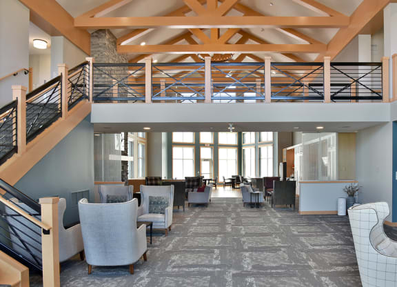 Lobby at The Legends of Woodbury 55+ Apartments, Woodbury, 55129