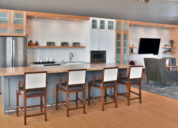 Community Kitchen at The Legends of Woodbury 55+ Apartments, Woodbury