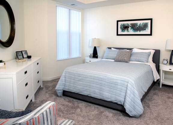 Master Bedroom at The Legends of Woodbury 55+ Apartments, Woodbury