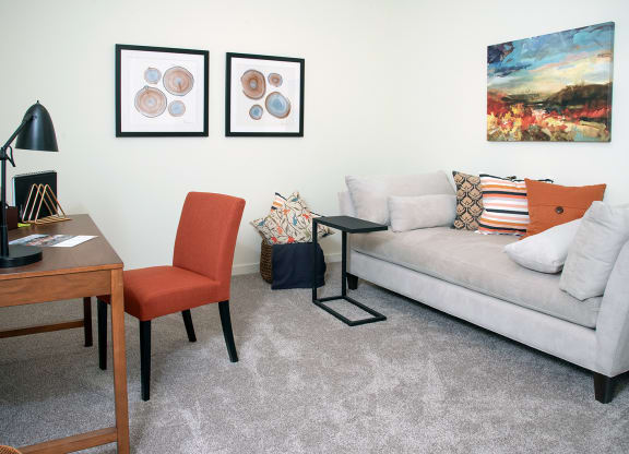Living And Work Space at The Legends of Woodbury 55+ Apartments, Woodbury Minnesota