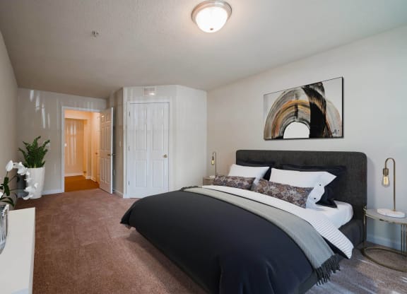 Model Apartment Bedroom at Mill Creek Place, Douglasville, GA