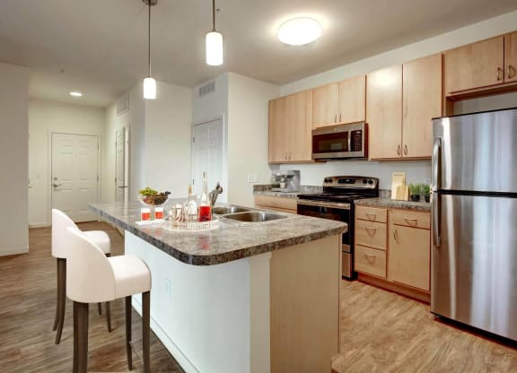 North Range Crossings_Model Apartment Kitchen Entrance
