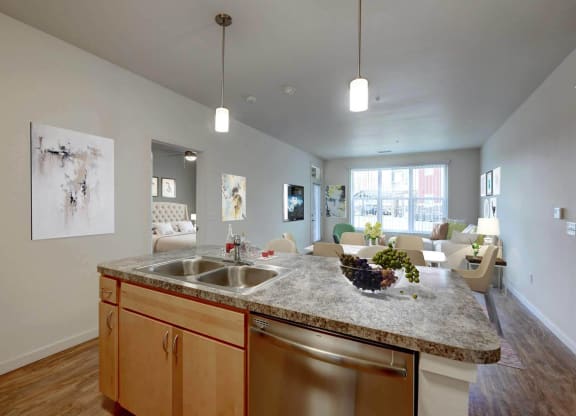 North Range Crossings_Model Apartment Living Room