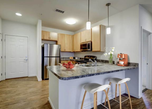North Range Crossings_Model Apartment Kitchen
