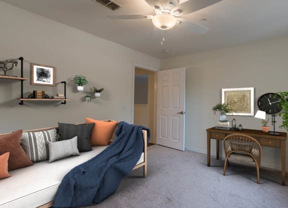 Oaks at New Hope_Model Bedroom