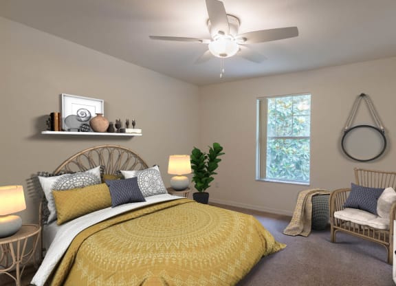 Oaks at New Hope_Model Bedroom